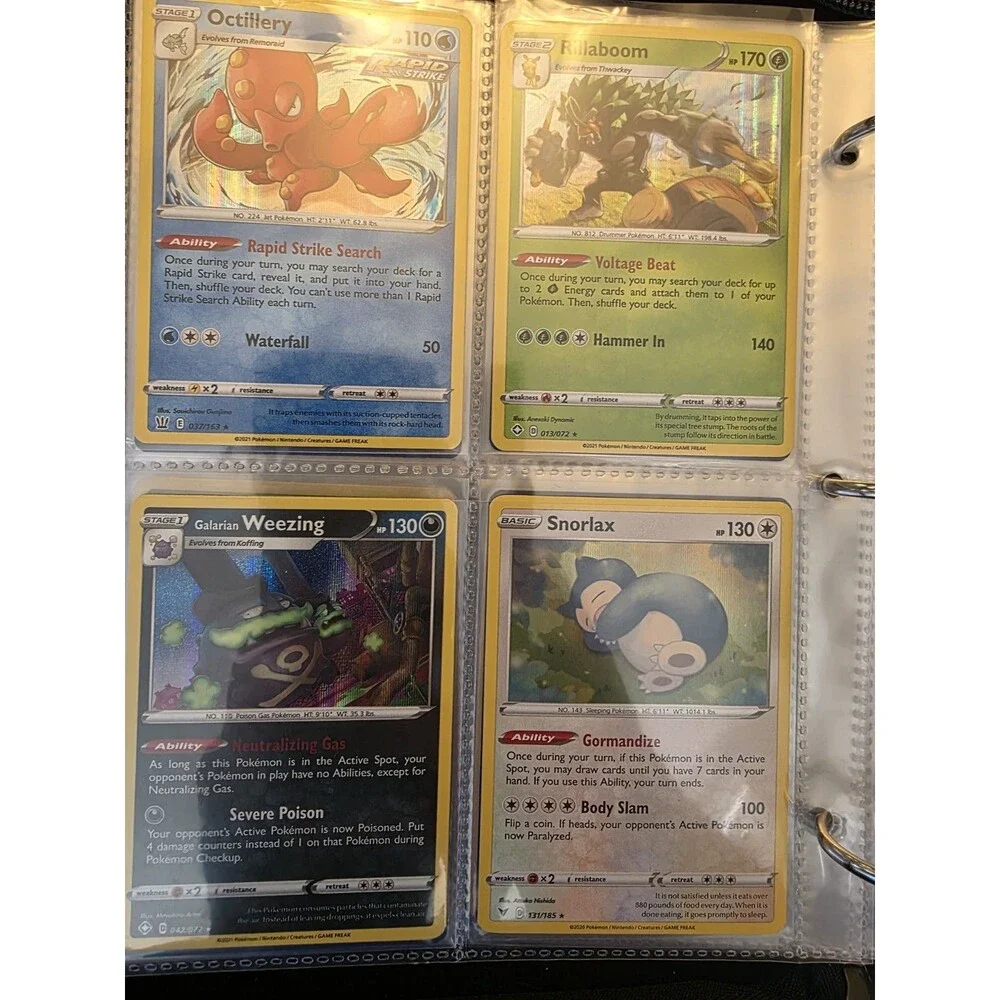 🔥Pokemon Binder Collection🔥 double sleeved NM/M Condition 💎